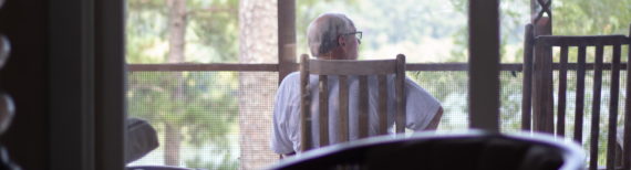 Photo of an elderly man sitting on his verandah | Featured Image for In Retirement Page by Approved Finance.